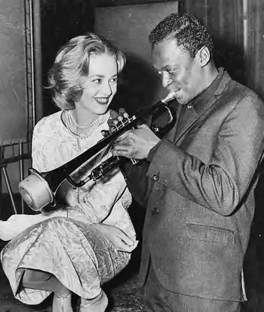 Z natáčení Výtahu na popraviště: Jeanne Moreau a Miles Davis, 1957